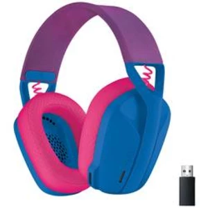 Logitech G435 LIGHTSPEED herní headset bez kabelu přes uši, s Bluetooth, s USB, modrá