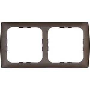Krycí rámeček Inprojal Elektrosysteme, dvojitý, 113 x 60 mm, hnědá