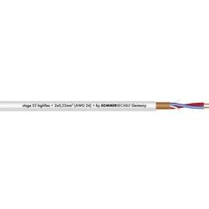 Mikrofonový kabel Sommer Cable 200-0006, 2 x 0.22 mm², šedá, metrové zboží