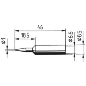 Pájecí hrot Ersa ERSADUR 832 BD LF, tužkový, 1,0 mm