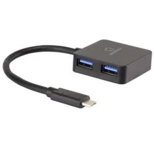 USB 3.0 hub Renkforce 4 porty, 45 mm, černá