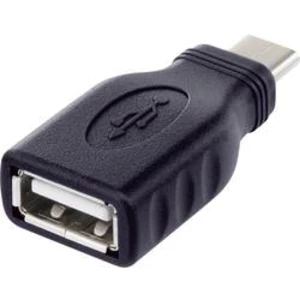 Adaptér USB 2.0 Renkforce [1x USB-C™ zástrčka - 1x USB 2.0 zásuvka A], černá