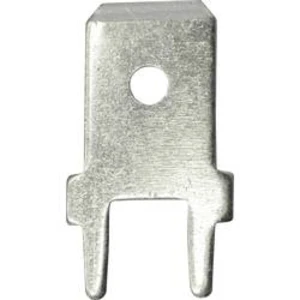 Faston zástrčka Vogt Verbindungstechnik 3866l.68 6.3 mm x 180 °, bez izolace, kov, 100 ks