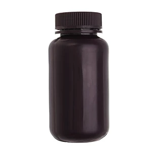 250mL PP Plastic Brown Bottle Wide Mouth Laboratory Sample Reagent Chemicals Storage Bottle