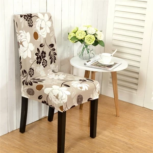 Honana WX-915 Elegant Flower Landscape Elastic Stretch Chair Seat Cover Dining Room Home Wedding Decor