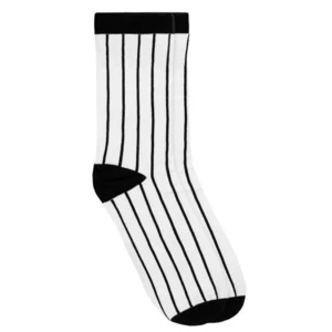 Wojas Pruhované Dámské Ponožky V Černo-Bílé Barvě