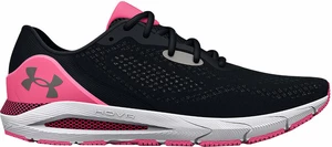 Under Armour Women's UA HOVR Sonic 5 Running Shoes Black/Pink Punk 40 Cestná bežecká obuv