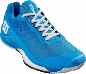 Wilson Rush Pro 4.0 Clay Mens Tennis Shoe French Blue/White/Navy Blazer 42 2/3 Pánska tenisová obuv