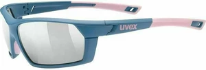 UVEX Sportstyle 225 Blue Mat Rose/Mirror Silver Okulary rowerowe