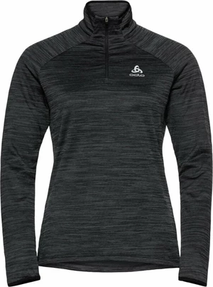 Odlo Women's Run Easy Half-Zip Long-Sleeve Mid Layer Top Black Melange XS Bluza do biegania