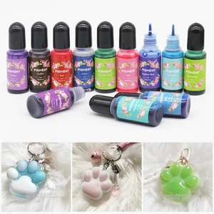 10ml Epoxy Resin Pigmen Alcohol Liquid Colorant Dye Art Ink Diffusion for DIY Epoxy Resin Mold Jewelry Making Supplies 26 Colors