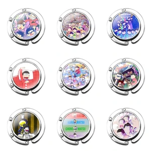 Foldable Purse Hook for Women's Table Handbag Storage Folding Decor Table Hook Osomatsu san anime Cartoon Fashion Gift Creative