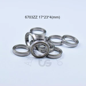 Bearing 10pcs 6703ZZ 17x23x4(mm) chrome steel Metal Sealed High speed Mechanical equipment parts