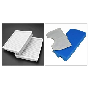 2Pcs Vacuum Cleaner Dust Filter Hepa Filter For Samsung Sc4300 Sc4470 White & 5Pcs Filter & Hepa Filter Replacement