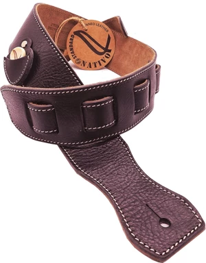 Wambooka Nativo Standard Correa de guitarra de cuero Brown Leather