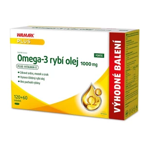 Omega-3 rybí olej FORTE 1000mg 120 + 60 tobolek