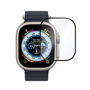 Prémiové ochranné tvrzené sklo FIXED Armor s aplikátorem pro Apple Watch Ultra 49mm/Ultra 2 49mm, černé