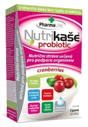 Nutrikaše Probiotic cranberries 3 x 60 g