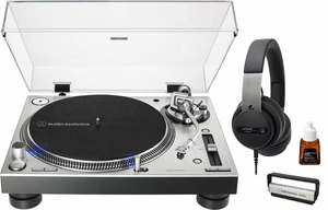 Audio-Technica Bedroom DJ Promo Silver SET Stříbrná DJ Gramofon