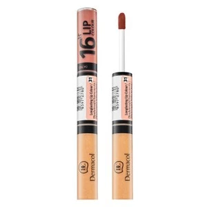 Dermacol 16H Lip Colour dlhotrvajúca dvojfázová farba a lesk na pery No. 31 7,1 ml