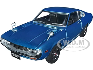 1973 Toyota Celica Liftback 2000GT (RA25) RHD (Right Hand Drive) Turquoise Blue Metallic 1/18 Model Car by Autoart