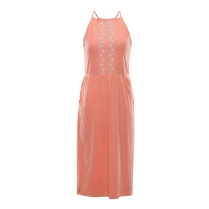 Women's dress ALPINE PRO GYRA peach pink variant pe