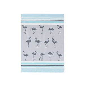 Zwoltex Unisex's Dish Towel Flamingi Graphite/Pattern