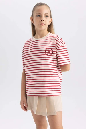 DEFACTO Oversize Fit Short Sleeve T-shirt