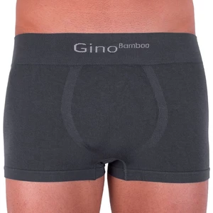 Pánské boxerky Gino bezešvé bambusové šedé
