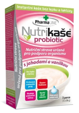 Nutrikaše Probiotic s jahodami a vanilkou 180 g