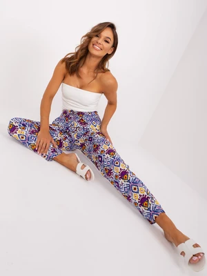 Purple viscose pants made of SUBLEVEL fabric