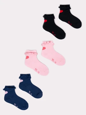 Yoclub Kids's 3Pack Socks With Frill SKA-0069G-000J-002