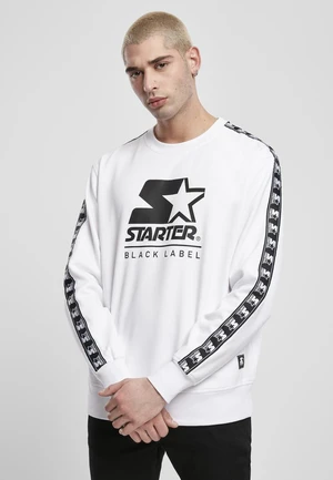 Starter Logo Taped Crewneck White