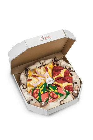 Rainbow Socks Pizza 4 pairs Hawaiian Pepperoni Italian