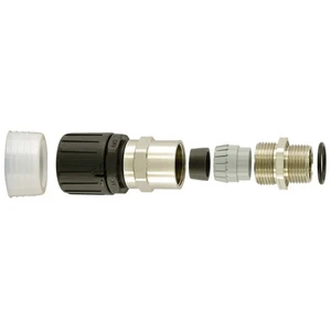 HellermannTyton 166-22100 HGL13-SCG-M16 hadicová spojka čierna  9.80 mm rovná 1 ks