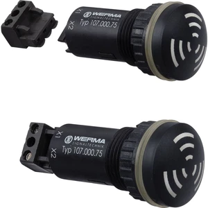 Werma Signaltechnik signalizačný bzučiak  107.000.75 107.000.75  tón 24 V/AC, 24 V/DC 80 dB