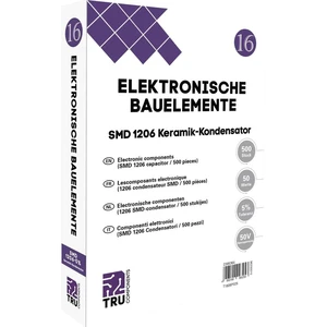 TRU COMPONENTS T1806P025 sada keramických kondenzátorov SMD 1206  50 V 5 % (d x š) 3.2 mm x 1.6 mm 500 dielov Tape cut