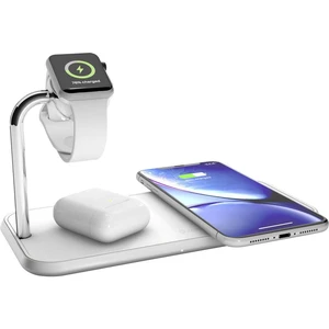 ZENS bezdrôtová indukčná nabíjačka 2000 mA Dual qi Apple-Watch ZEDC05W  Výstup Qi štandard biela