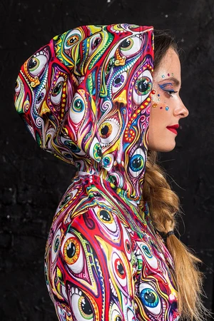 Festival Clothing Women - Rave Clothing Woman - Festival Outfits - Rave Outfits -  Trippy Eyez Onesie