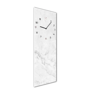 Nástenné hodiny Styler Glassclock Marble, 20 × 60 cm