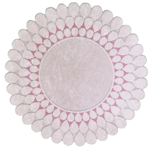 Koberec Vitauss Zinno Pembe, ⌀ 80 cm