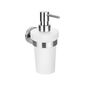 Antikoro závesný dávkovač mydla v striebornej farbe Sapho X-Steel, 250 ml