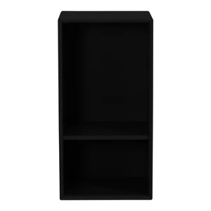 Čierna nástenná knižnica Tenzo Z Halfcube, 70 x 36 cm