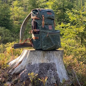 Batoh JUBÖ Bushcraft WAXED Poutník 35l - zelený