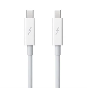 Kábel Apple Thunderbolt, 0.5 m (MD862ZM/A) biely kabel • Thunderbolt • vysoká rychlost přenosu (až 20 Gb/s) • délka 0,5 m • kompatibilní s Mac zařízen