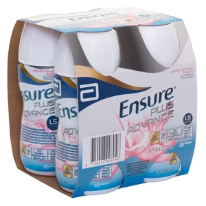 ENSURE PLUS Advance jahodová příchuť 4 x 220 ml