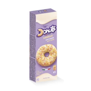 CUORENERO Donuty s polevou vanilka bez lepku 3 kusy