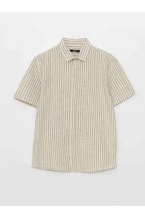 LC Waikiki Men's Regular Fit Short Sleeve Striped Shirt.