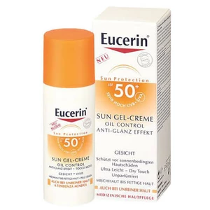 Eucerin Ochranný krémový gel na opalování na obličej Oil Control SPF 50+ 50 ml