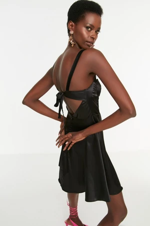 Trendyol Black Satin Dress